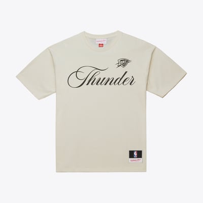  Oklahoma City Thunder Mitchell & Ness Cookies & Cream T-Shirt - Cream