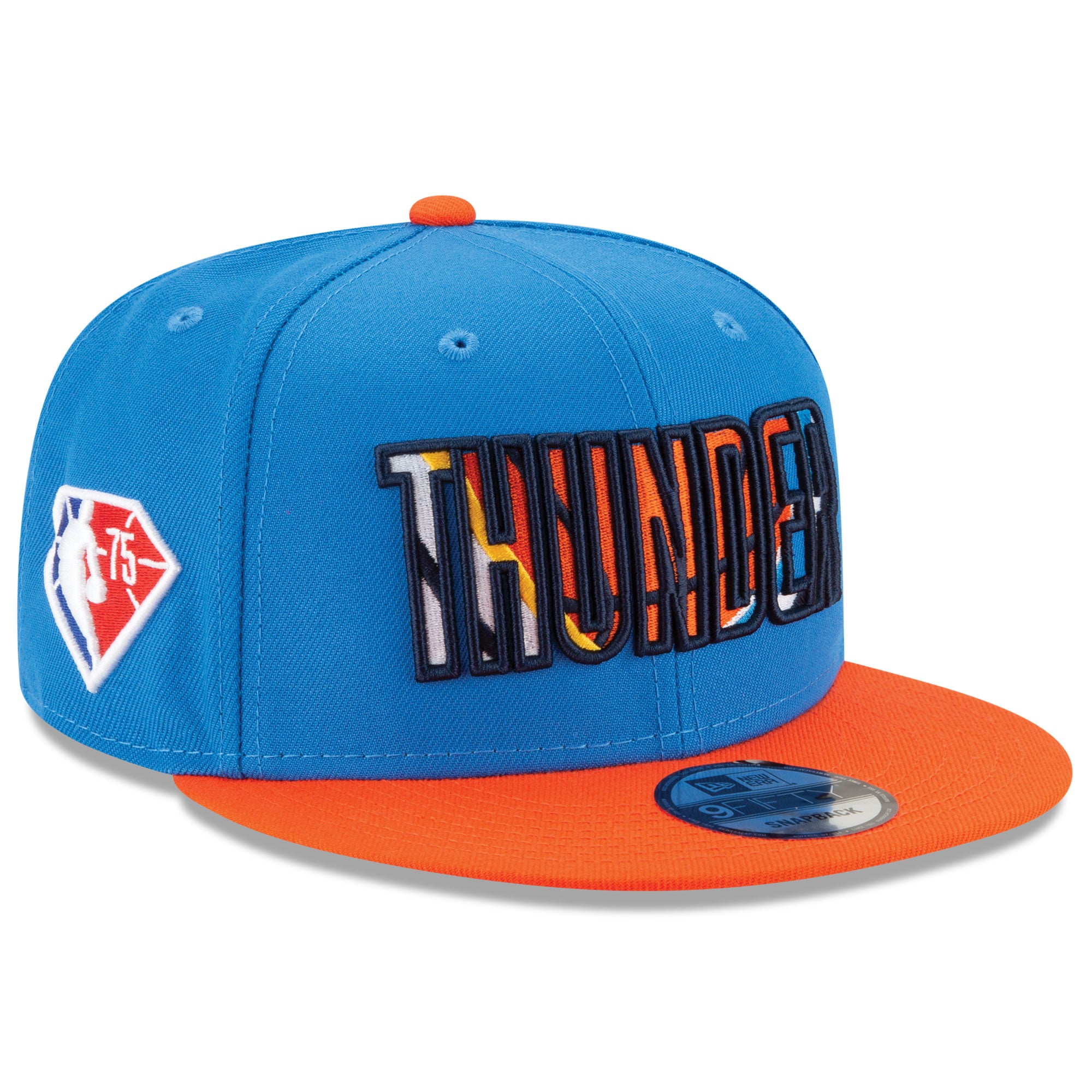 Men's Oklahoma City Thunder New Era Blue/Orange 2021 NBA Draft On