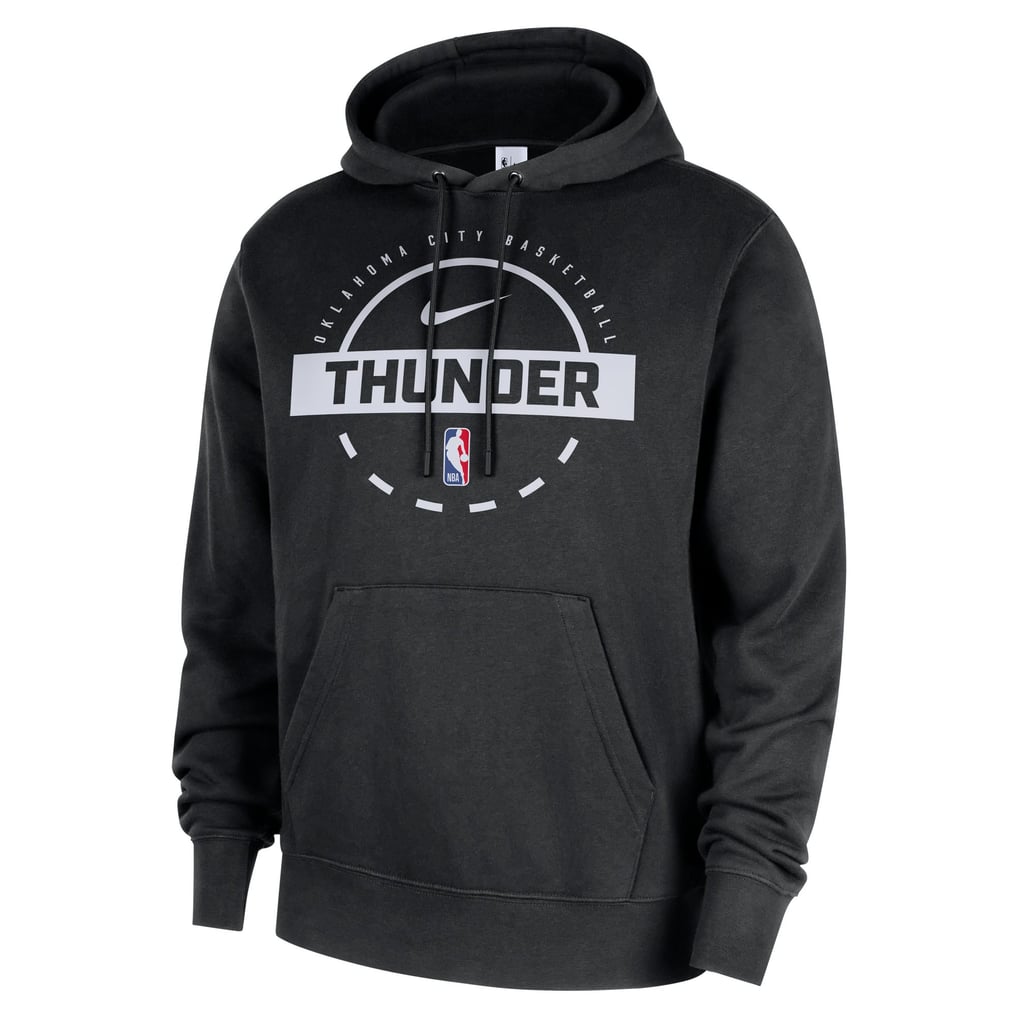 Oklahoma City Thunder Nike 2025/26 Authentic Practice Club Pullover Hoodie - Black