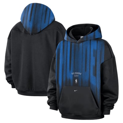 Oklahoma City Thunder Nike 2026/27 Standard Issue Game Theater Team Fleece Hoodie - Black