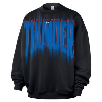Oklahoma City Thunder Nike 2026/27 Standard Issue Team Fleece Pullover Sweatshirt - Black
