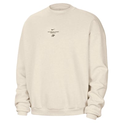 Oklahoma City Thunder Nike 2026/27 Standard Issue Stretch Pullover Sweatshirt - Oatmeal