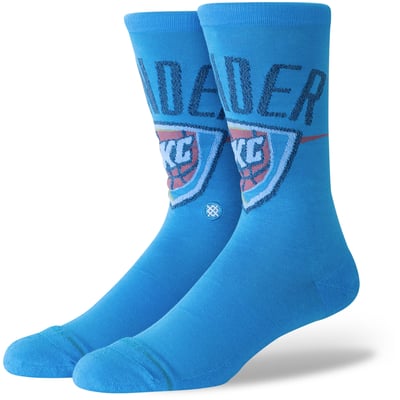  Oklahoma City Thunder Stance Posterize Crew Socks - Blue