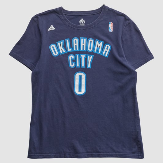Oklahoma City Thunder Adidas 2010s T-shirt - Navy - XS by Fanatics Real Vintage
