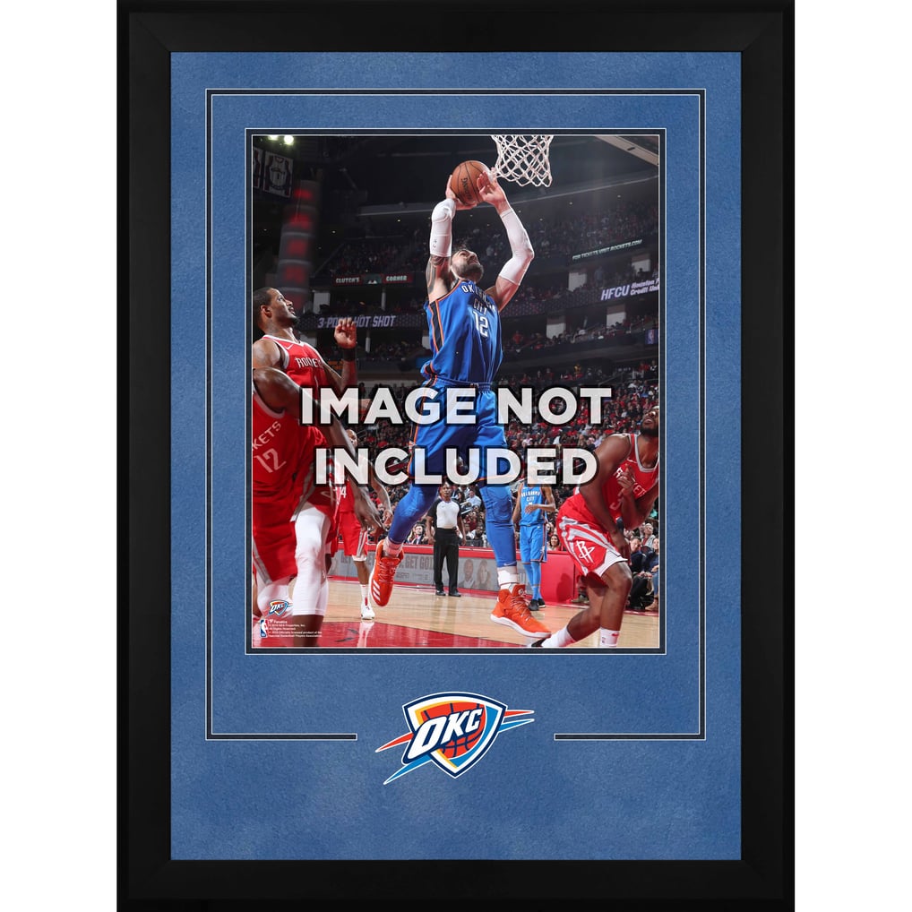 Oklahoma City Thunder Fanatics Authentic 16" x 20" Deluxe Vertical Frame with Team Logo