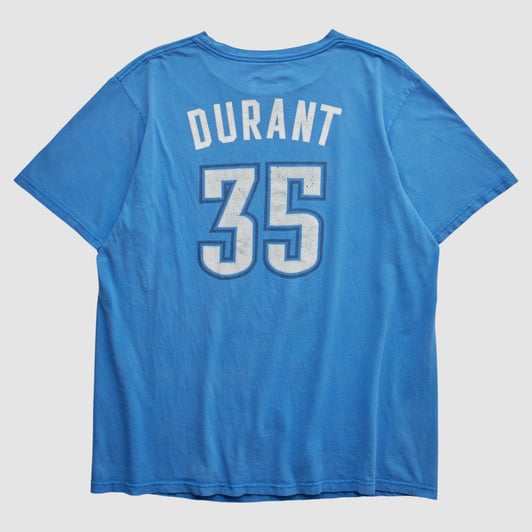 Oklahoma City Thunder NBA 2010s T-shirt - Blue - S by Fanatics Real Vintage