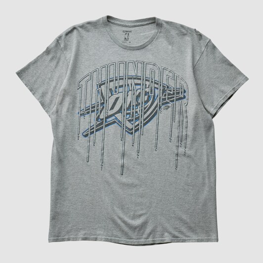 Oklahoma City Thunder UNK 2010s T-shirt - Heather Gray - S by Fanatics Real Vintage