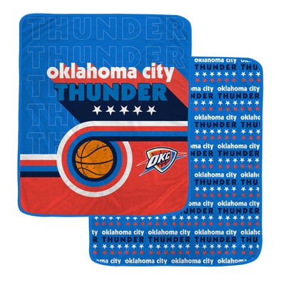 Oklahoma City Thunder Pegasus Retro Baller Double-Sided 60" x 70" Ultra Cozy Blanket