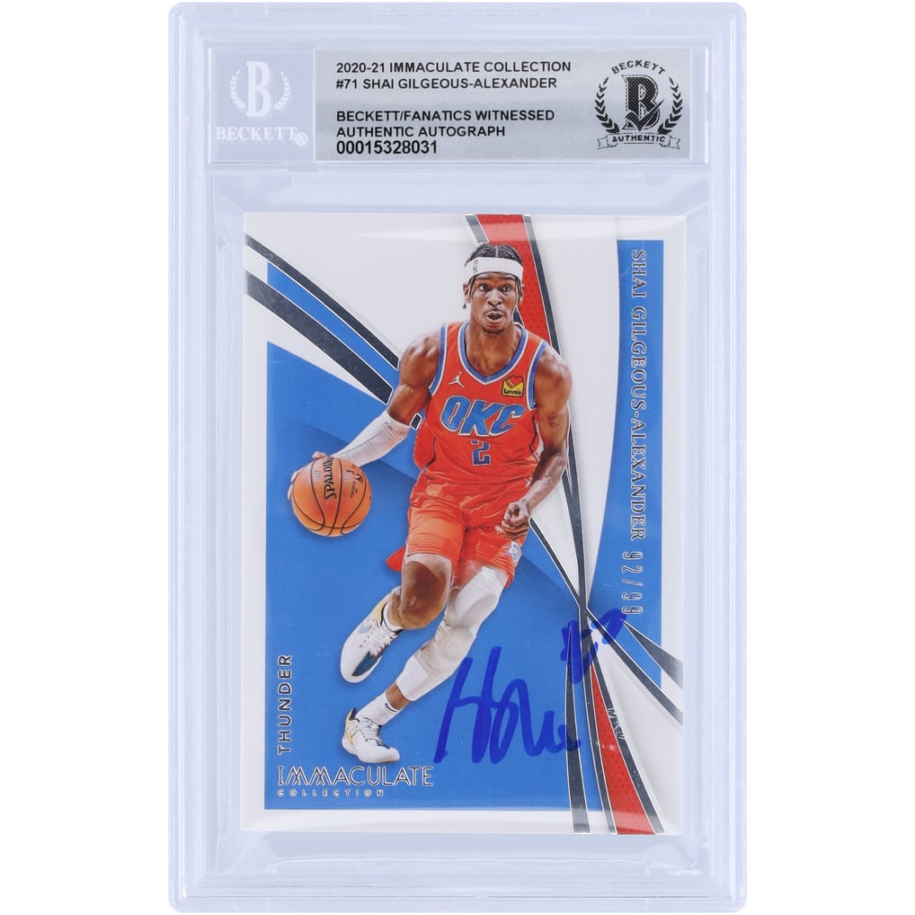 Shai Gilgeous-Alexander Oklahoma City Thunder Autographed 2019-20 