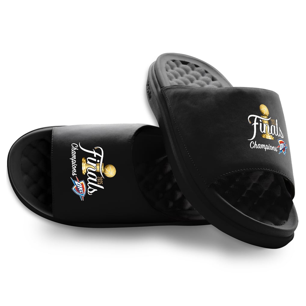 Unisex Oklahoma City Thunder ISlide Black 2025 NBA Finals  display picture 2