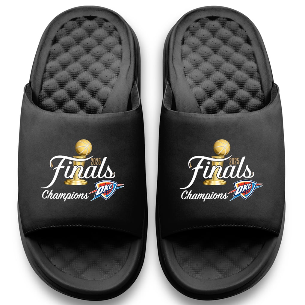 Unisex Oklahoma City Thunder ISlide Black 2025 NBA Finals  display picture 1