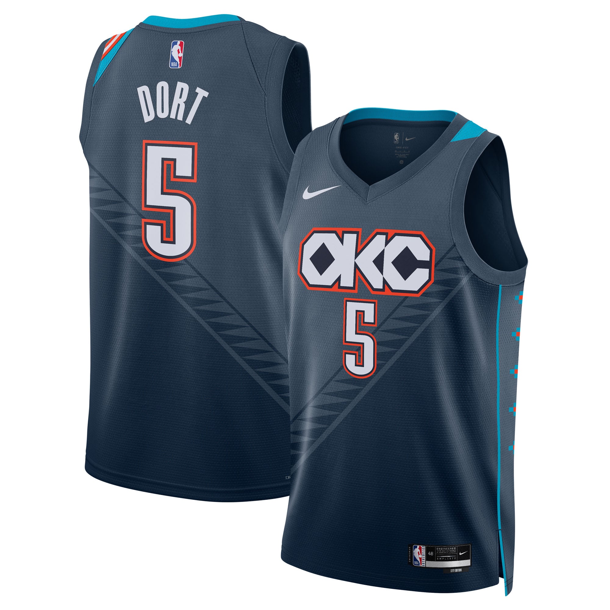 Luguentz Dort Oklahoma City Thunder Nike Unisex 2025/26 Swingman 