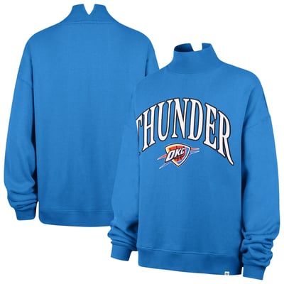  Oklahoma City Thunder '47 Women's Oversized Vantage Mock Neck Sweatshirt - Blue