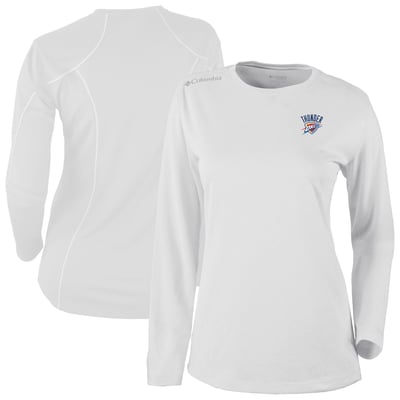  Oklahoma City Thunder Columbia Women's Omni-Wick Shotgun Long Sleeve Top - White