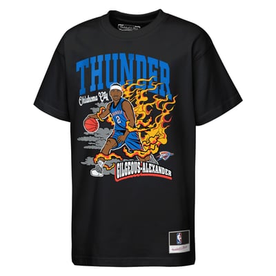 Shai Gilgeous-Alexander Oklahoma City Thunder Mitchell & Ness Youth Fired Up T-Shirt - Black