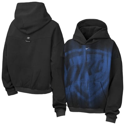  Oklahoma City Thunder Nike Youth 2026 Standard Issue Practice Icon Fleece Pullover Hoodie - Black