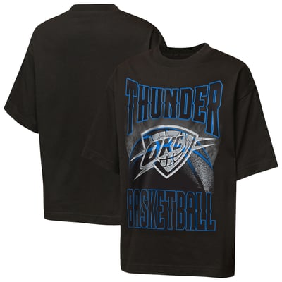 Oklahoma City Thunder Outerstuff Youth Ballin Rockers Oversized Fashion T-Shirt - Black
