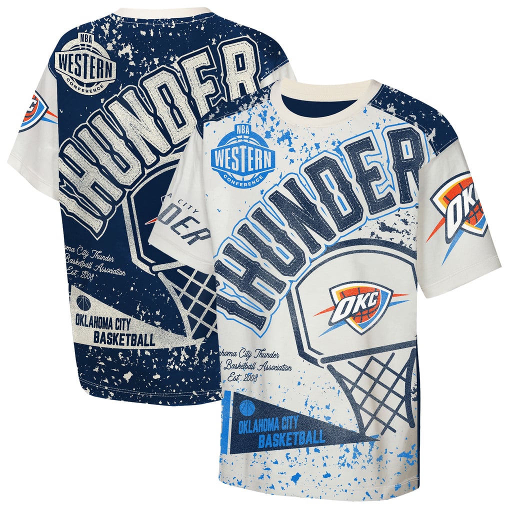 Oklahoma City Thunder Outerstuff Youth Top Player All-Over-Print T-Shirt - Cream