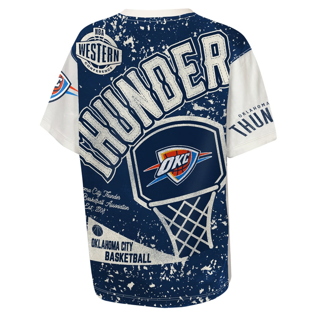 Oklahoma City Thunder Outerstuff Youth Top Player All-Over-Print T-Shirt - Cream