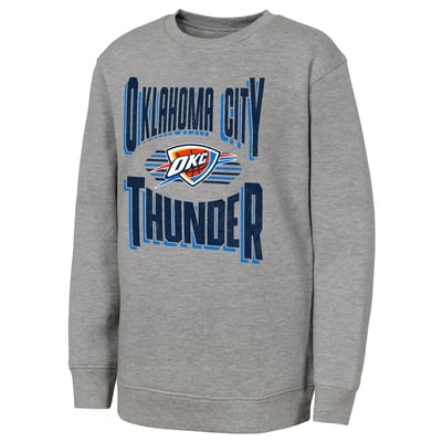 Oklahoma City Thunder Outerstuff Youth Jet Stream Sweatshirt - Gray