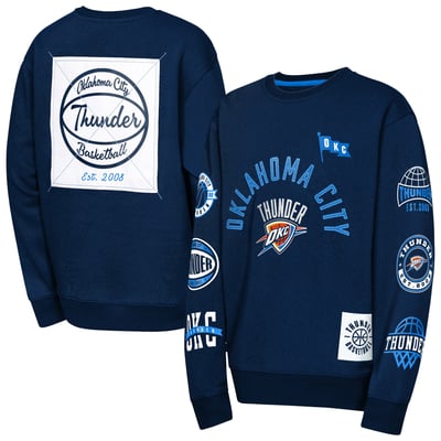 Oklahoma City Thunder Outerstuff Youth Decorated Honor Sweatshirt - Navy