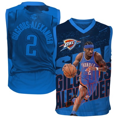 Shai Gilgeous-Alexander Oklahoma City Thunder Outerstuff Youth Icon Play Jersey - Blue