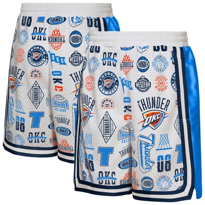 Oklahoma City Thunder Outerstuff Youth Ball Hog Dazzle Basketball Short - White
