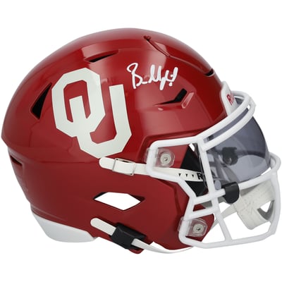 Baker Mayfield Oklahoma Sooners Autographed Fanatics Authentic Riddell Speed Flex Mid-Size Helmet 