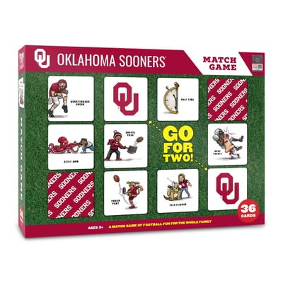 Oklahoma Sooners Fanpoint Licensed Memory Match Game