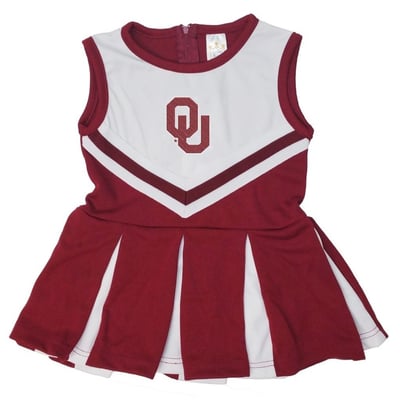  Little King Oklahoma Sooners Infant Crimson Cheer Jumper