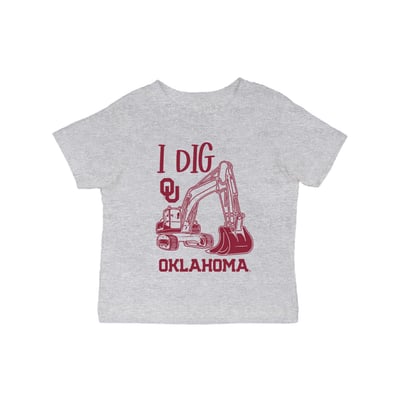 Oklahoma Sooners Vive La Fete Infant Excavator T-Shirt - Gray