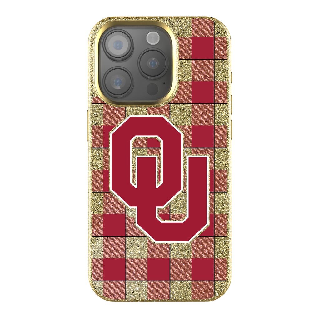 Oklahoma Sooners Keyscaper Plaid Bling iPhone Case