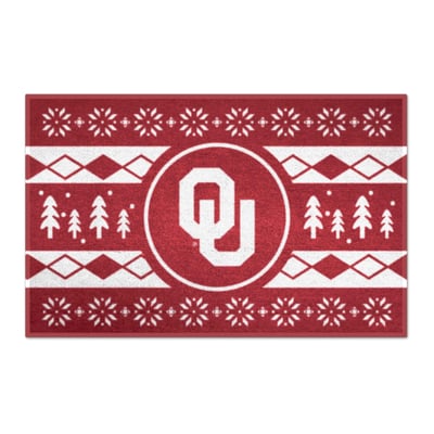 Oklahoma Sooners Logo Brands 19" x 30" Holiday Sweater Starter Mat