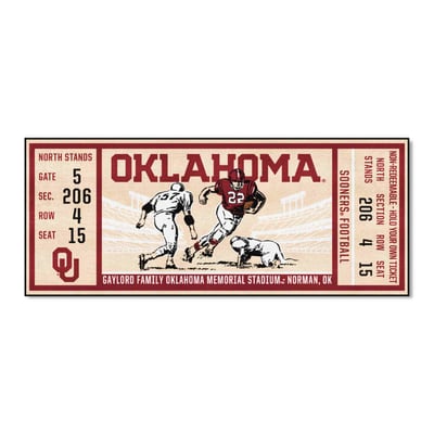 Oklahoma Sooners Logo Brands 30" x 72" Ticket Runner