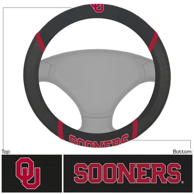 Oklahoma Sooners Logo Brands Steering Wheel Cover