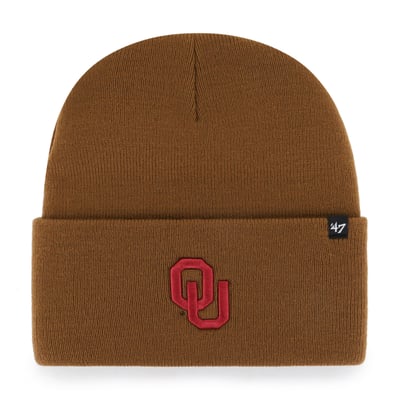 Oklahoma Sooners Carhartt x '47 Cuffed Knit Hat - Brown