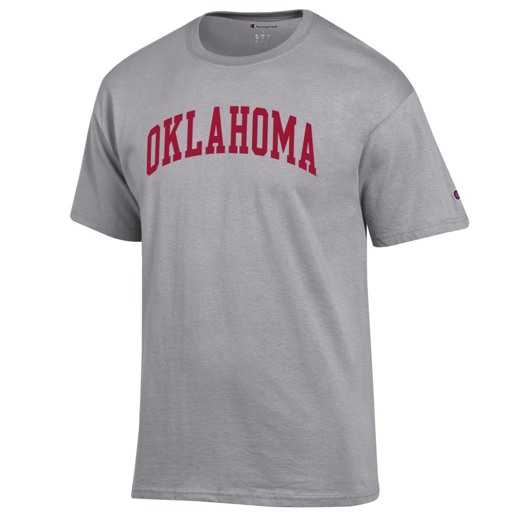 Oklahoma Sooners Champion Basic Arch T-Shirt - Heather Gray