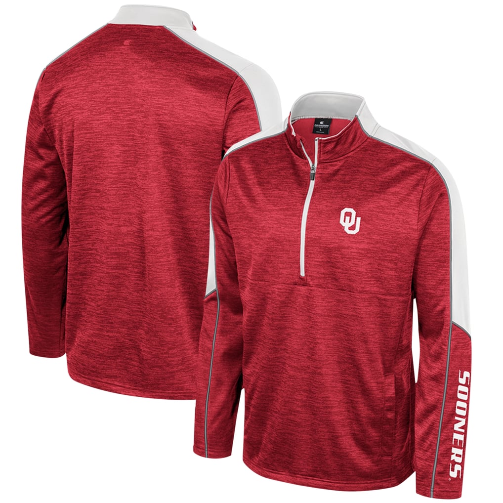 Oklahoma Sooners Colosseum Marled Half-Zip Jacket - Cardinal