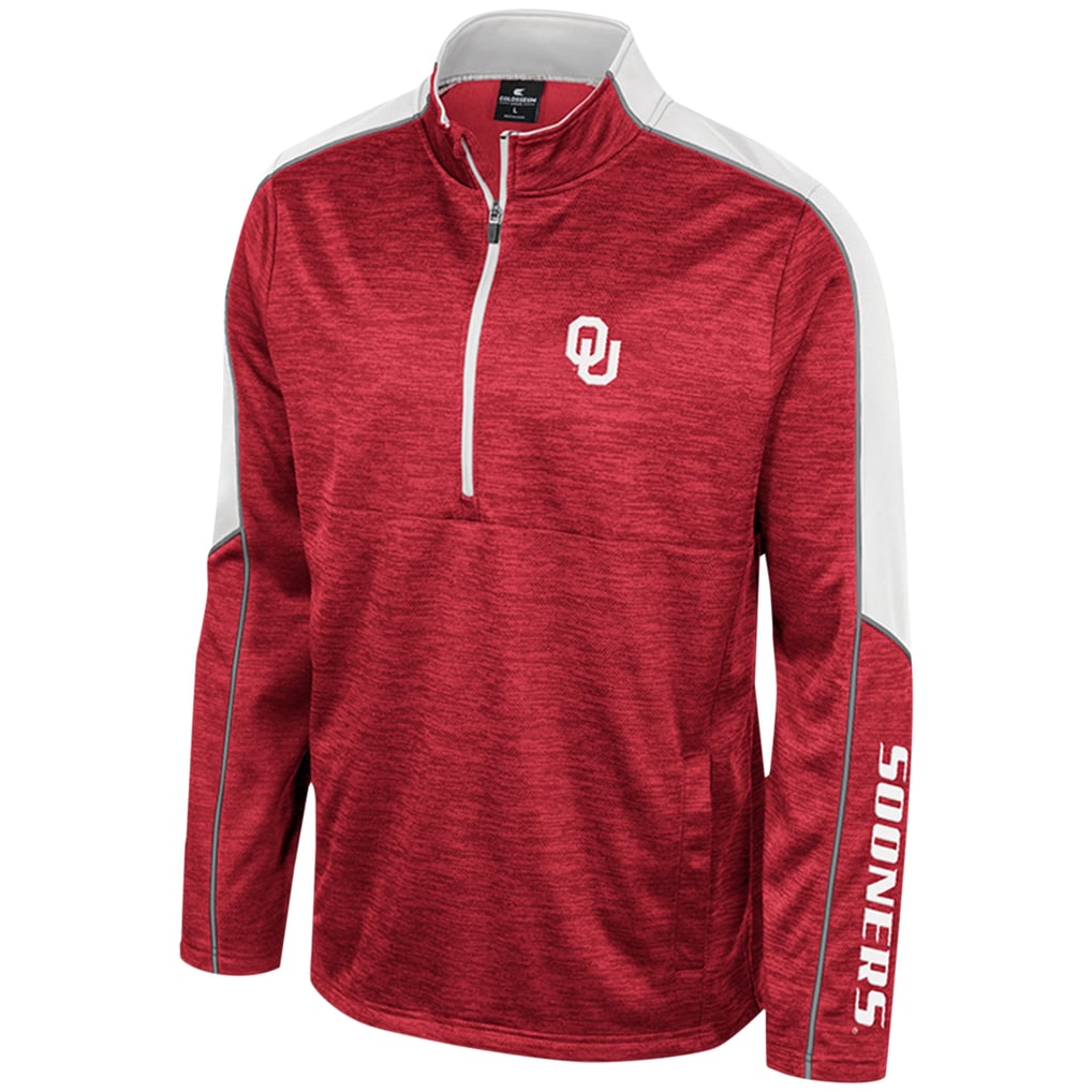 Oklahoma Sooners Colosseum Marled Half-Zip Jacket - Cardinal
