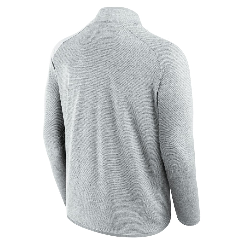 Oklahoma Sooners Fanatics Mock Neck Half-Zip Pullover Jacket  - Gray