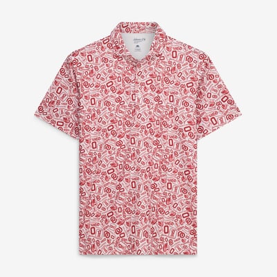  Oklahoma Sooners johnnie-O Galvin Performance Polo - White