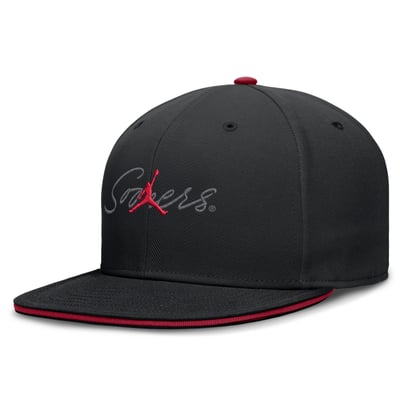 Oklahoma Sooners Jordan Brand Dri-FIT Primetime Script Fitted Hat - Black