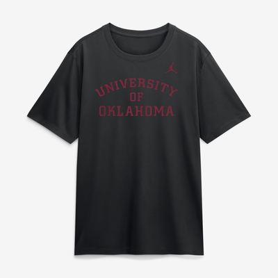 Oklahoma Sooners Jordan Brand Throwback Arch Legend Dri-FIT T-Shirt - Black