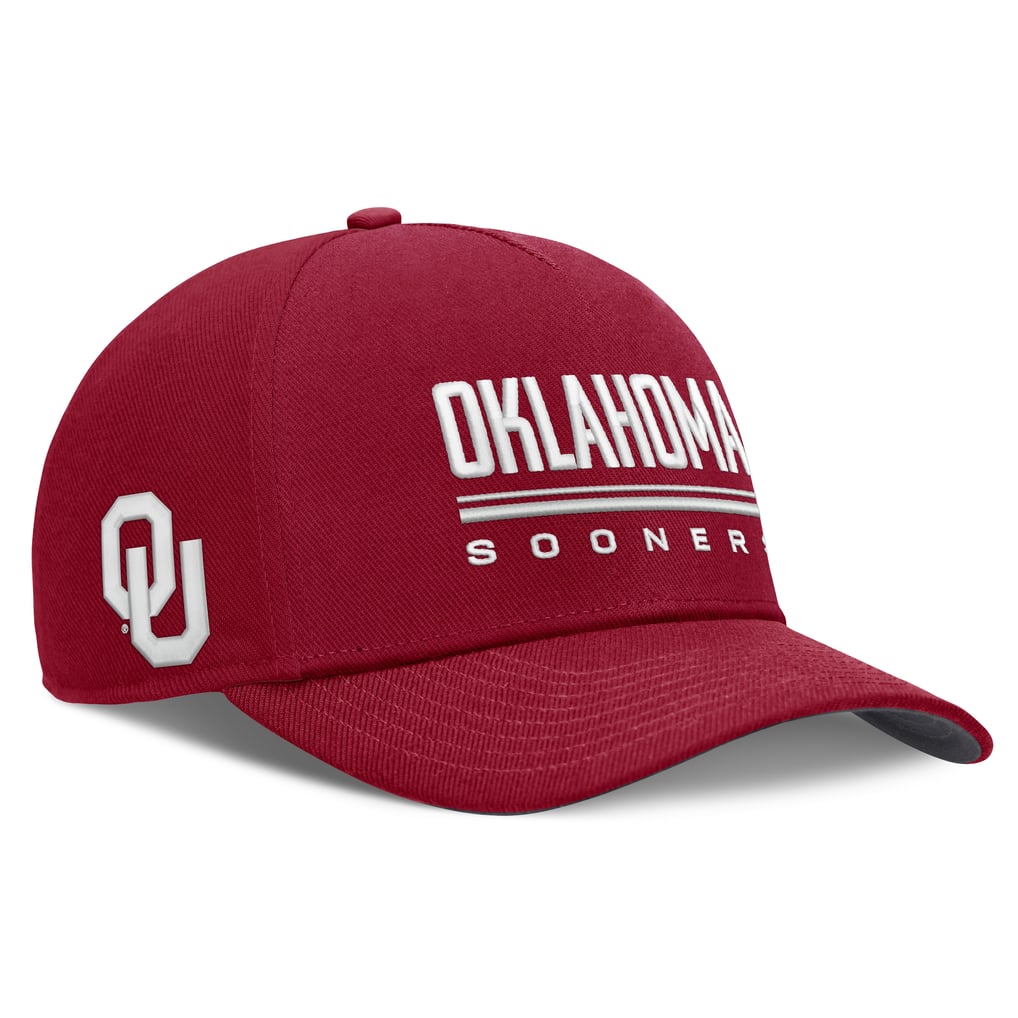  Oklahoma Sooners Jordan Brand 2026 Sideline Dri-FIT Rise Adjustable Hat - Crimson