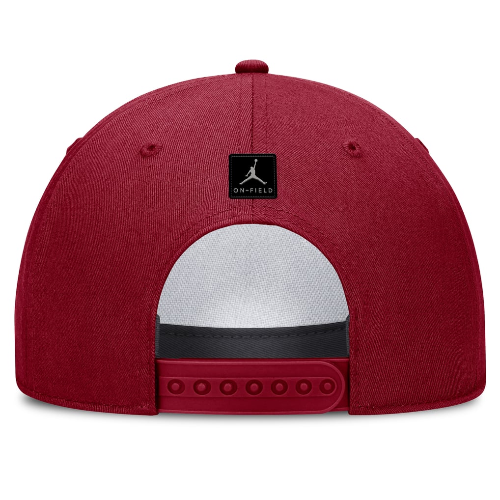  Oklahoma Sooners Jordan Brand 2026 Sideline Dri-FIT Rise Adjustable Hat - Crimson