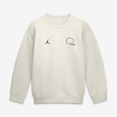 Oklahoma Sooners Jordan Brand Throwback Helmet 24.7 Fleece Sweatshirt - Natural