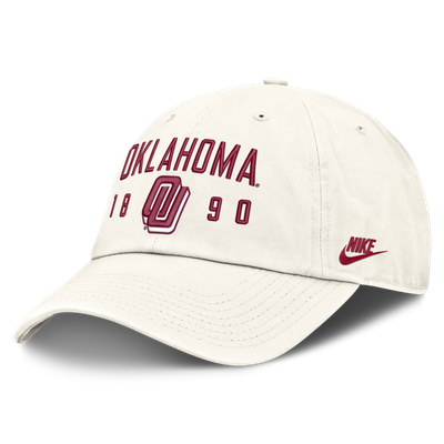 Oklahoma Sooners Nike Legacy Letter & Location Club Adjustable Hat - White