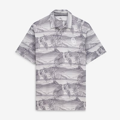 Oklahoma Sooners Tommy Bahama Corsica Coast IslandZone Polo - Gray