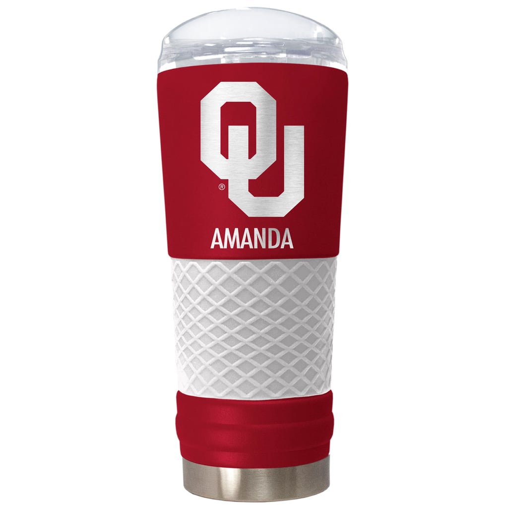 Oklahoma Sooners 24oz. Personalized Team Color Draft Tumbler
