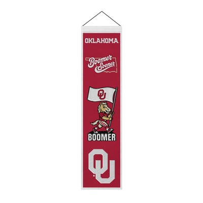 Oklahoma Sooners 8" x 32" Icons Banner
